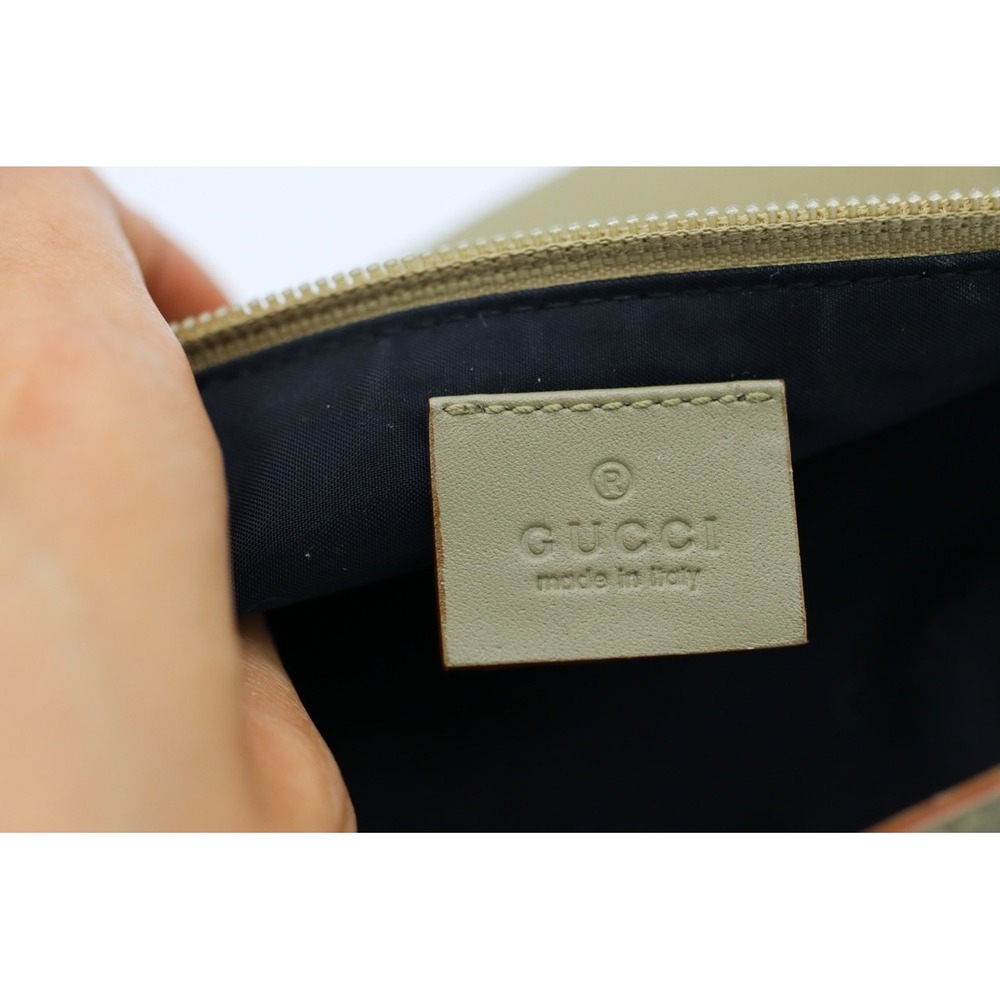 Gucci Tan Khaki Mini Pochette Boat Bag - Picture 2 of 9